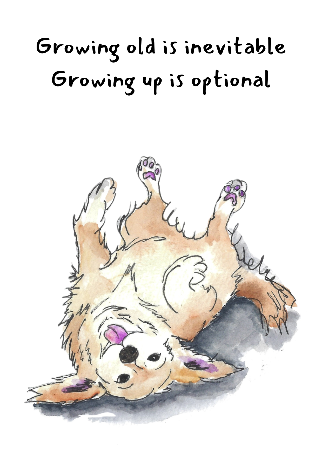 Silly Golden Retriever Greeting Card (sku DSR)