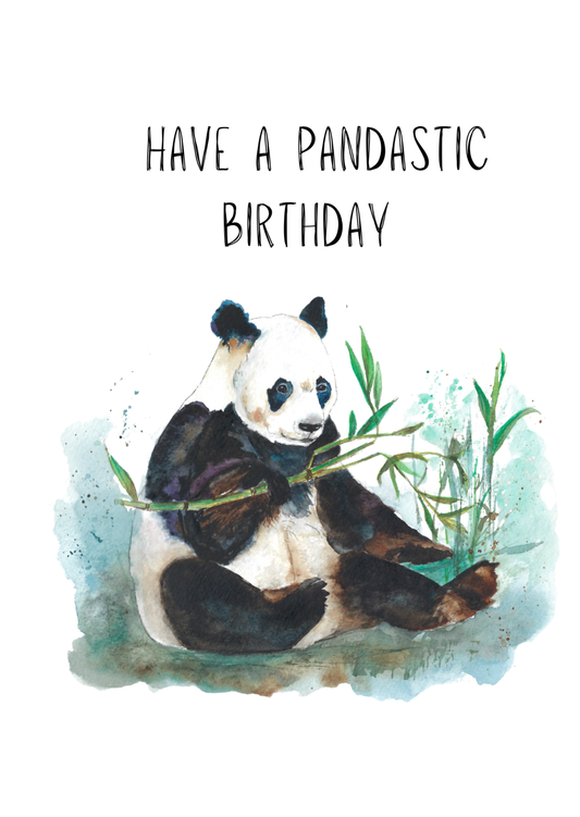 Safari Panda1 Greeting Card