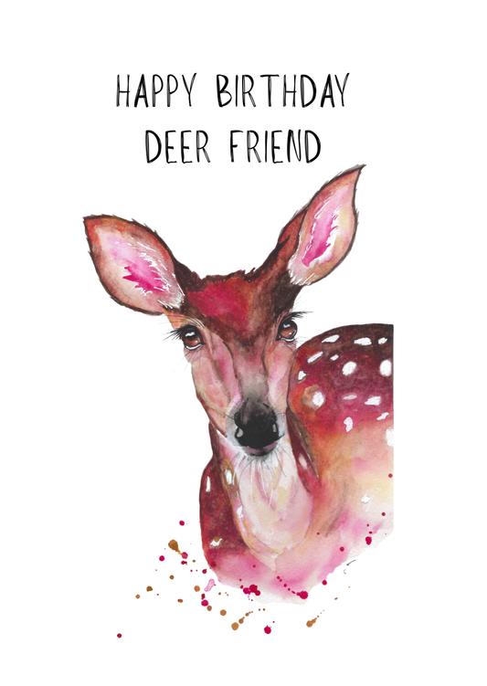 Woodland Deer Greeting Card