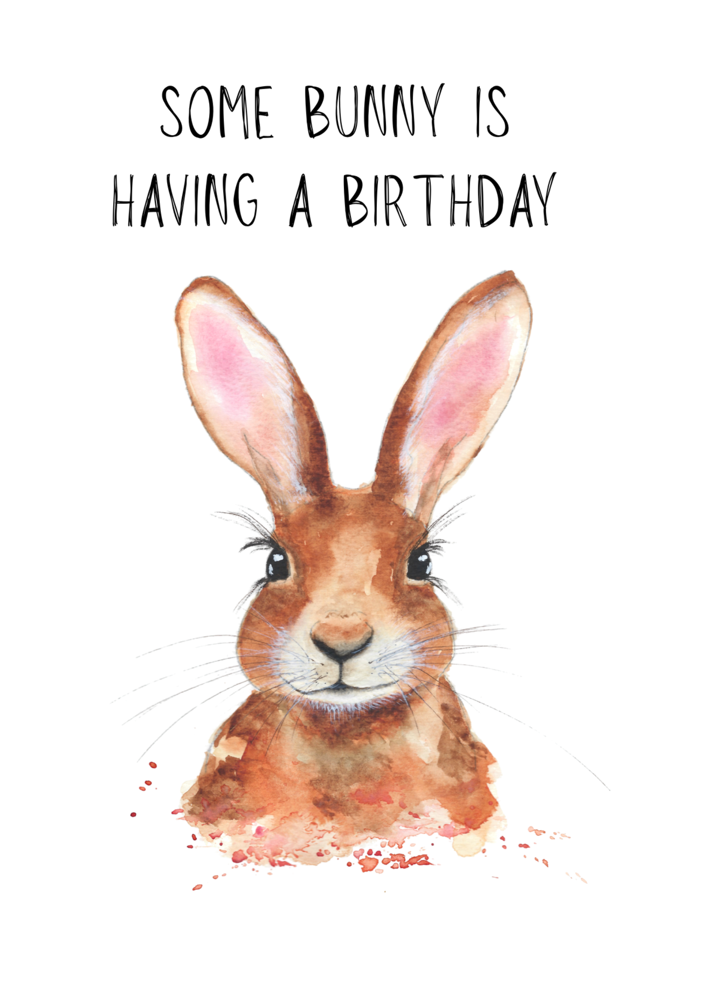 Woodland Bunny2 Greeting Card