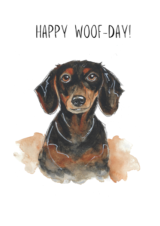 Dog Greeting Card Dachshund