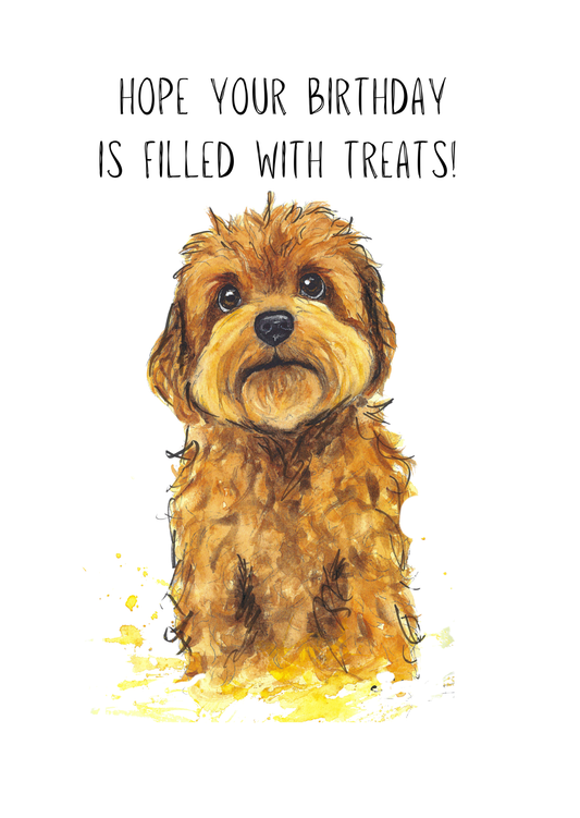 Dog Greeting Card Cockapoo