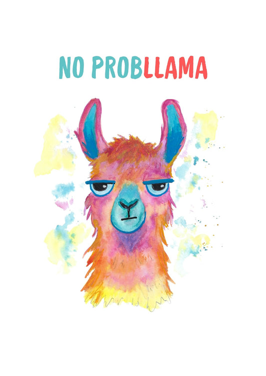 Llama Art Print