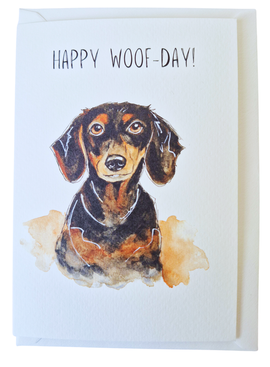 Dog Greeting Card Dachshund