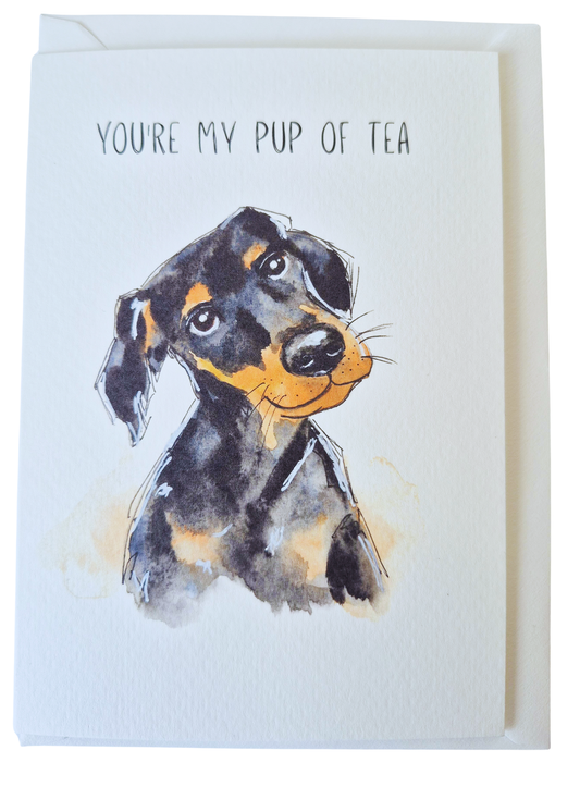 Dog Greeting Card Doberman