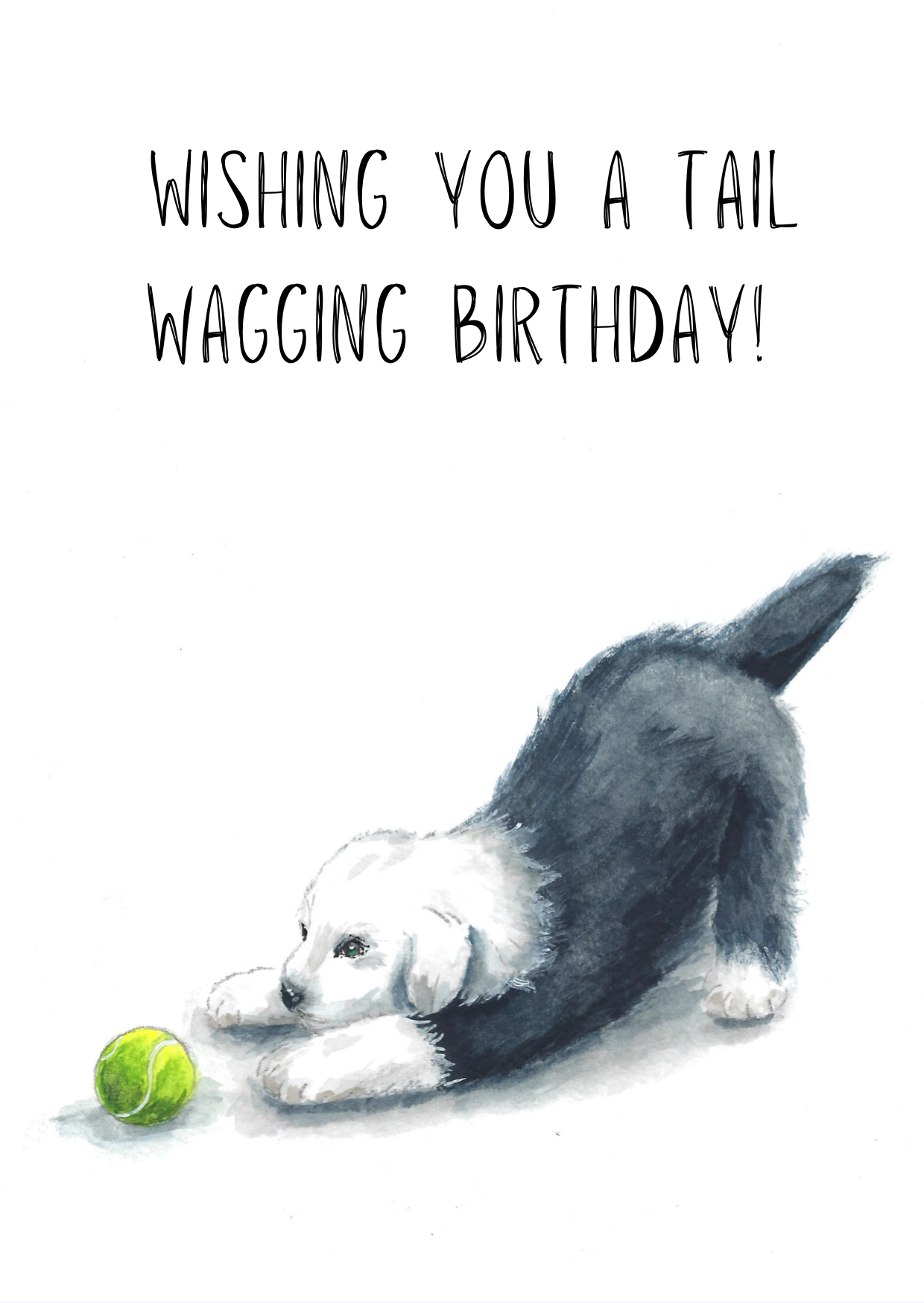 Puppy Greeting Card (sku: D2)