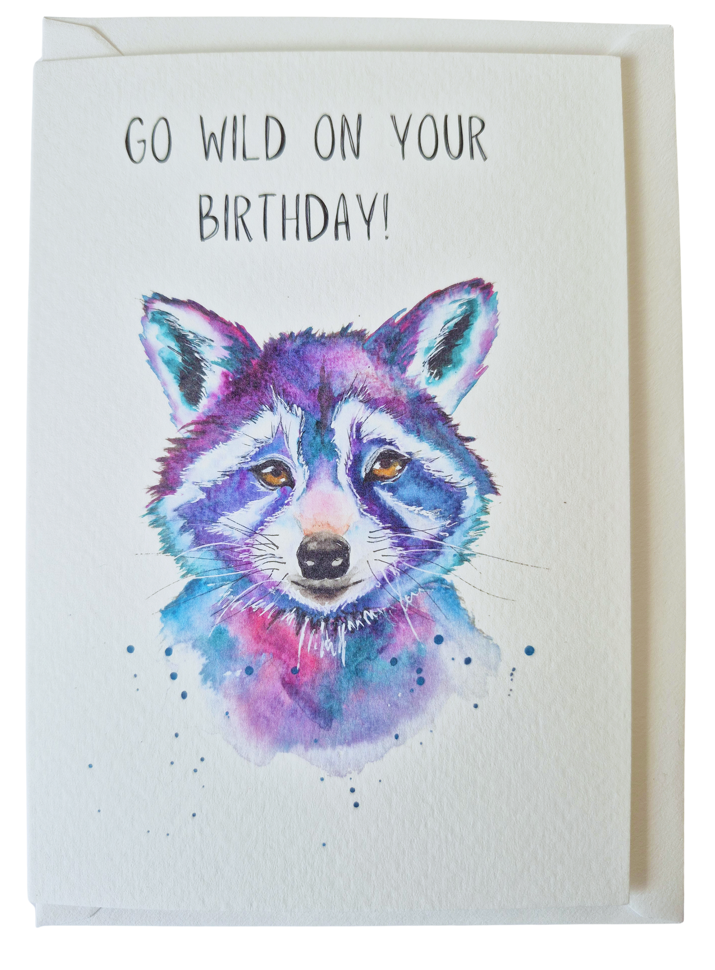 Woodland Racoon Greeting Card