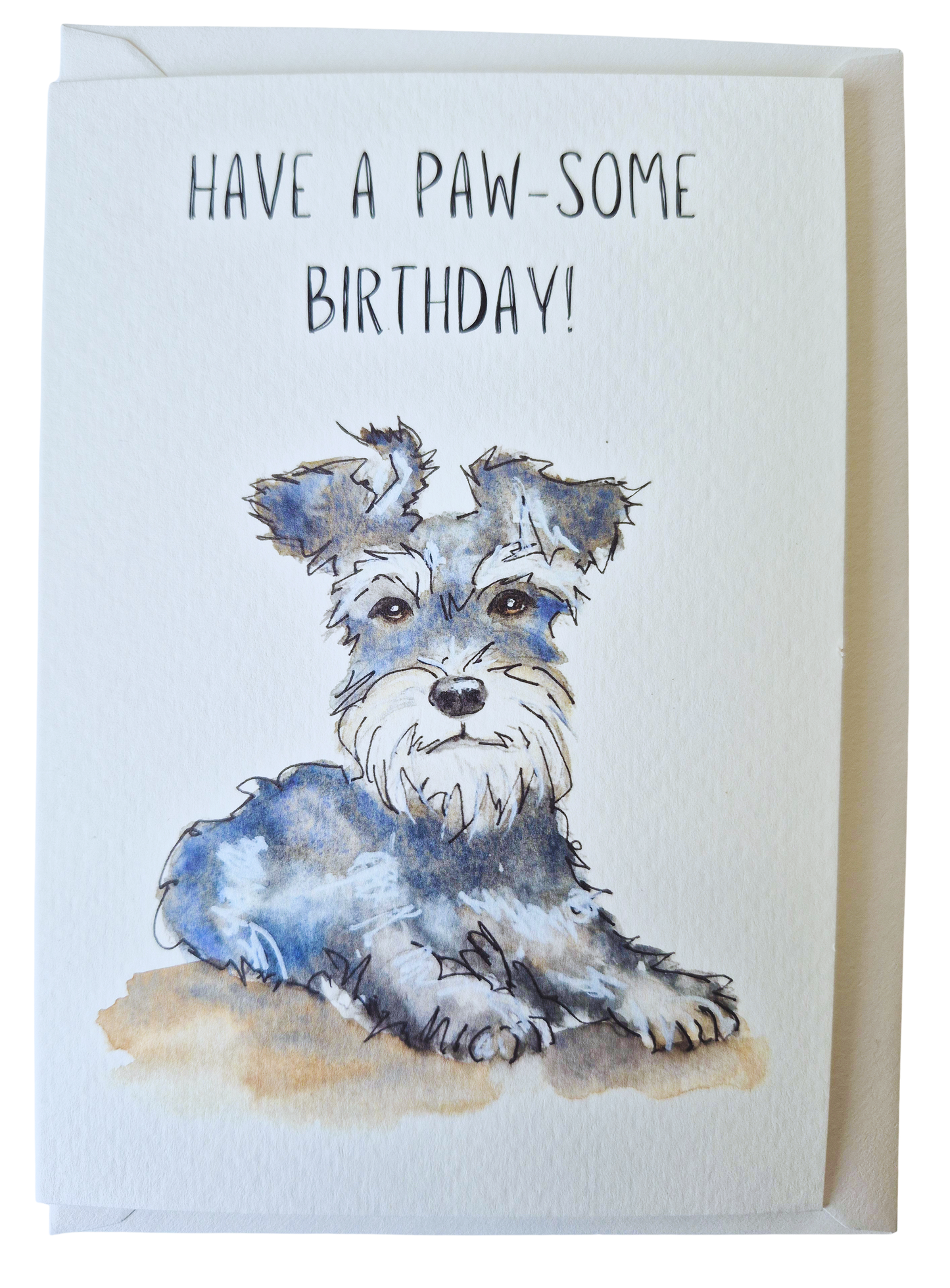 Dog Greeting Card Schnauzer