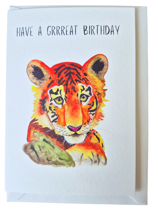 Safari Tiger Greeting Card
